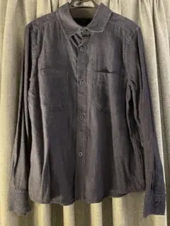 90s RRL 三ツ星 カバーオールポケット ブラックデニムシャツ 表記 M