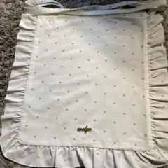 フリル付きホワイトトートバッグ