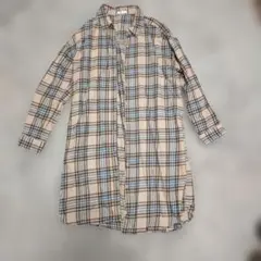 CINEMA CLUB チェック柄シャツワンピース Mサイズ