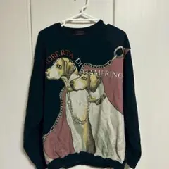 Roberta di Camerino 犬イラスト トレーナー L