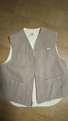 Carhartt ブラウン ジッパーベスト