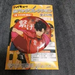 ハイキュー　缶バッジコレクション　横断幕　グリッター缶バッジ　黒尾鉄朗