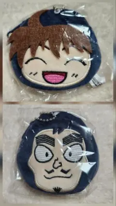 忍たま乱太郎 ミニポーチキーホルダー 五の段 土井半助 山田伝蔵 セット！