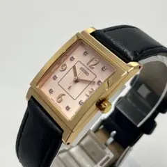 [極美品] セイコー ルキア 8Pダイヤ ピンク文字盤 新品レザーベルト 希少