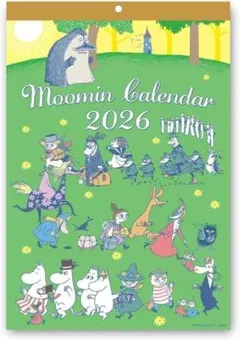 ムーミン オールスター見やすい 2026年　壁掛け　カレンダー
