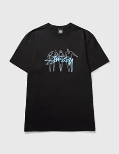 【00 s】ステューシー　ショーンフォント Tシャツ 黒 old STUSSY