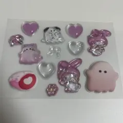 シールおすそ分け No.2　うさぎとおばけ　13枚セット