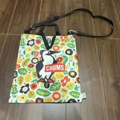 CHUMS カラフル花柄トートバッグ