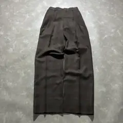 vintage check wide slacks pants c-boy