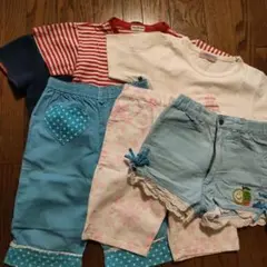 120cm　Tシャツ＆パンツ6枚セット売り