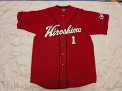 広島 カープ #1 前田智徳 ビジター ユニ 赤 O XL 開封済み 新品