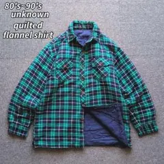 キルティングネルシャツ