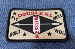 DOUBLE RL パッチ ベージュ/黒/赤