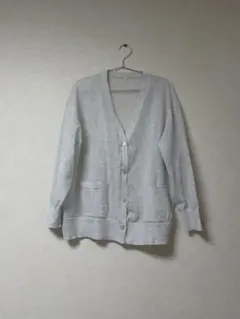 Vネック カーディガン グレー 【XL】のサムネイル
