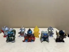 ウルトラマン大集合　ソフビ指人形　食玩　8種フルセット　1998年
