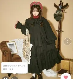 K*♡様 kutirクティールとレトロ】2wayビッグボウタイティアードワンピー