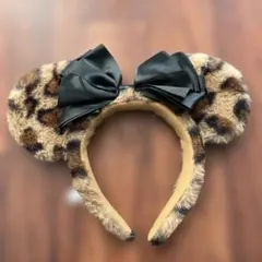 ヒョウ柄　ブラウン　カチューシャ