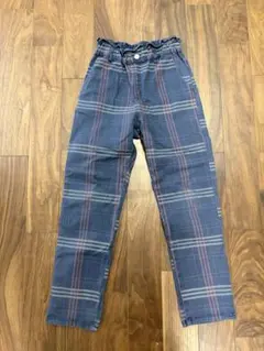 ブランシェス 140 マカロンパンツ 長ズボン チェック柄