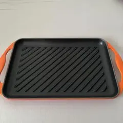 LE CREUSET スクエア グリルパン オレンジ - メルカリ