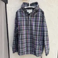 Eddie Bauer チェック柄 プルオーバーパーカー Mのサムネイル