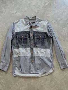 COMME des GARCONS HOMME パッチワークシャツ XS