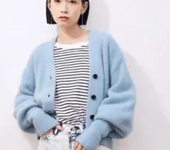 Adam et rope アダムエロペ モヘア ニット カーディガン フォックス