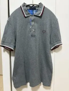 FRED PERRY ポロシャツ グレー チェック柄