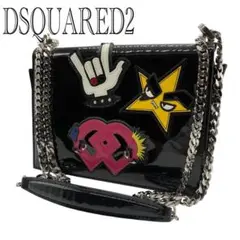 【美品】DSQUARED2 ミニチェーン　ショルダーバッグ エナメル