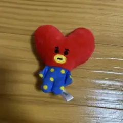 未使用 BT21 TATA ぬいぐるみ マスコット 赤 ハート BTS