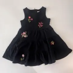 ケイトスペードニューヨーク　切り替えワンピース　フラワー刺繍　ノースリーブ