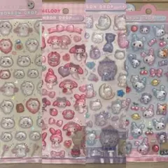 【正規品】ボンボンドロップシール　４枚セット