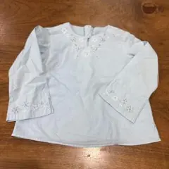 GAP長袖ブラウス チュニック ライトブルー 100