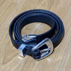 高級✨　イタリアンレザー　ベルト　ブラック　20mm モード　スリーピース
