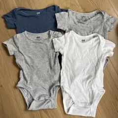 H&M 半袖ロンパース4点セット68cm