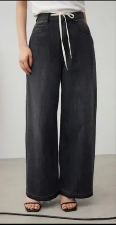 AZUL DENIM ライトオンスワイド ブラックのサムネイル
