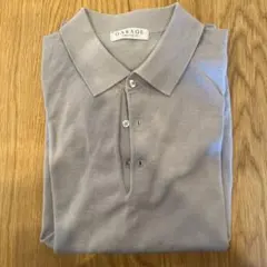 GARAGE ORIHICA グレー 半袖ニットポロシャツ