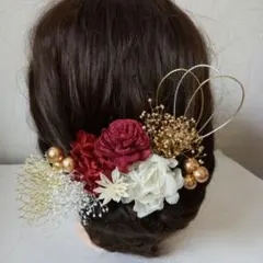 ドライフラワー髪飾り　　成人式 結婚式　　前撮り　　卒業式