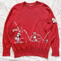 PEANUTS COLLECTION ジャガードニット セーター S〜M相当