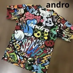 andro シャツ　ユニフォーム　総柄　卓球　ユニセックス　XS