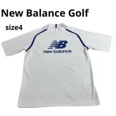 New Balance Golf 半袖シャツ ホワイト ブルー　春夏　ゴルフのサムネイル