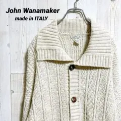 70s John Wanamaker 이탈리아제 알파카 혼합 가디건