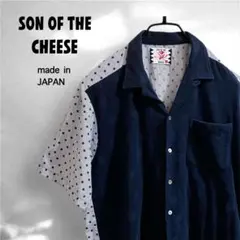 サノバチーズ パイル切替 ドット 開襟シャツ 日本製 M オープンカラーシャツのサムネイル