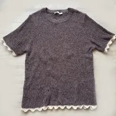 ZARA 半袖ニット　サイズL