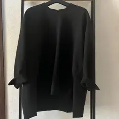 エンフォルド ENFOLD ランダムヘムプルオーバー ブラウス ネイビー 38