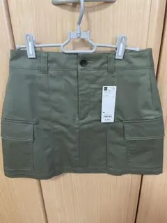 新品　ローウエスト　カーゴミニスカート