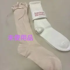 靴下屋　新品未使用　ピンク　白のサムネイル