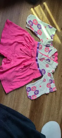 PUFF 2 KIDS 花柄着物風セット 60