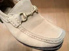 GUCCI ホースビット ローファー スエード ベージュのサムネイル