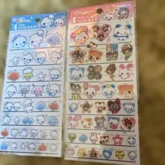 国内正規品　平成ファンシー あわわちゃん 4サイズステッカー　2枚セット
