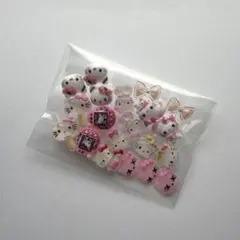 ネイルパーツ サンリオ キティ ピンク 20個セット